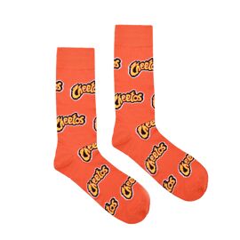 **MULTI 6**  Odd Sox Mens Crew Socks  "Cheetos"