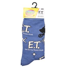 **MULTI 6**  Odd Sox Mens Crew Socks "ET Logo"