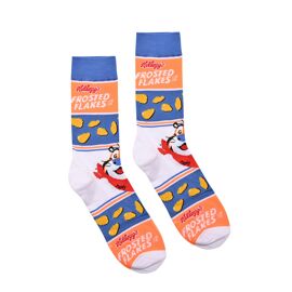 **MULTI 6**  Odd Sox Mens Crew Socks "Frosted Flakes & Tony"