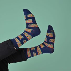 **MULTI 6**  Odd Sox Mens Crew Socks "BTTF"