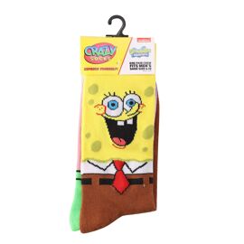 **MULTI 6**  Odd Sox Mens Crew Socks "Spongebob & Patrick"