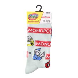 **MULTI 6**  Odd Sox Mens Crew Socks "Monopoly"