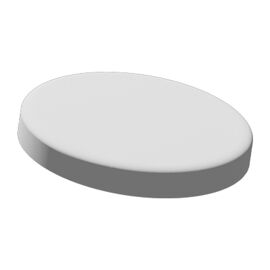 Now Or Never Studios Made to Order Ceramic White Coaster - Round