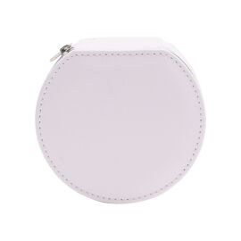 Now Or Never Studios Made to Order White Faux Leather Jewellery Box with Zip