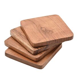 Now Or Never Studios Made to Order Set of 4 Wooden Coasters