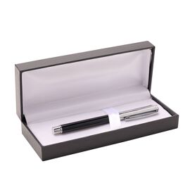 Now or Never Studios Made to Order Roller Ball Pen - Black/Silver