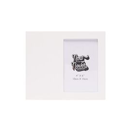 Now Or Never Studios Made to Order Photo Frame 4" x 6" - White