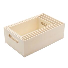 Now Or Never Studios Set of 4 Plywood Crate