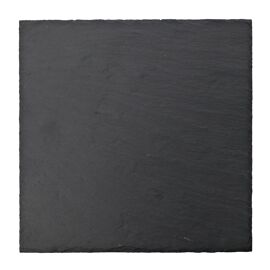 Now Or Never Square Slate Plate with Natural Edge 25cm x 25cm