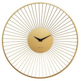 Nextime "Vasco" Metal Round  Wall Clock Gold - 80cm