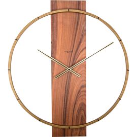 Nextime "Carl"  Wall Clock Wood Brown - 58.2cm
