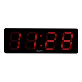 Nextime "Big D" Wall Clock Black - 51.5cm x 18cm x 4.5cm