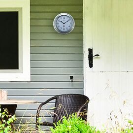 Nextime "Poppy" Galvanised Colour Wall Clock - 22cm