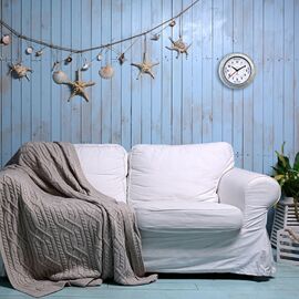 Nextime "Tide" Wall Clock Galvinised Silver - 22cm