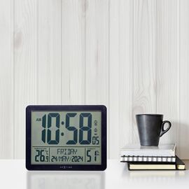 Nextime "One For All" Digital Table/Wall Clock - Black