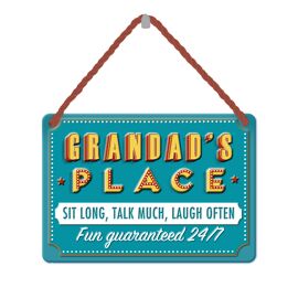 **MULTI 2** Tin Plaque Grandad's Place