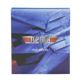 Top Gun Metal Hip Flask 6oz - Brown