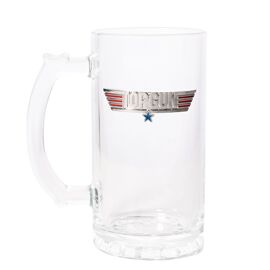 Top Gun Krug - Silbernes Logo