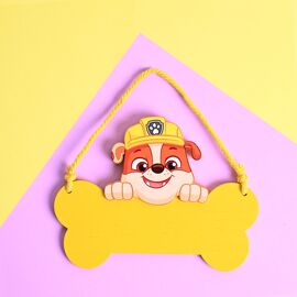**MULTI 3** Paw Patrol Hanging Plaque - Rubble