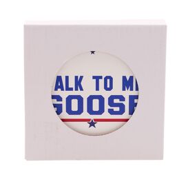 Top Gun White Coaster 'Talk To Me Goose'