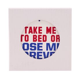 Top Gun White Coaster 'Take Me To Bed'