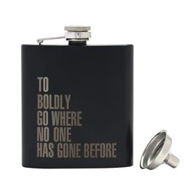 Star Trek Hip Flask - "Boldly Go"