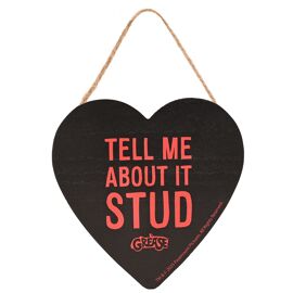 Fandomania Grease 'Tell Me About It, Stud' Hanging Heart Plaque