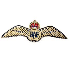 RAF Cast Aluminium Plaque - RAF Wings