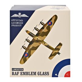RAF Glass & Metal Whiskey Tumbler - Lancaster