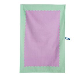 Raspberry Blossom Set of 3 Cotton Printed Tea Towels with Hanging Loop