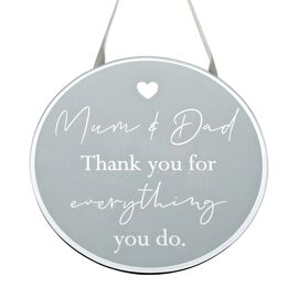 **MULTI 6** Reflections Plaque - Mum & Dad