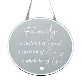 **MULTI 6** Reflections Plaque - Family A Little Bit