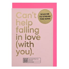 **MULTI 4** Say It With Songs Greeting Card - Can't Help Falling In Love - Elvis Presley