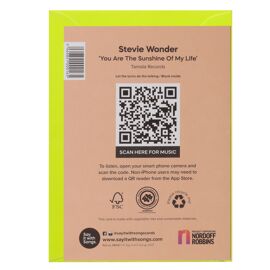 **MULTI 6** Say It With Songs Greeting Card - You Are The Sunshine Of My Life - Stevie Wonder