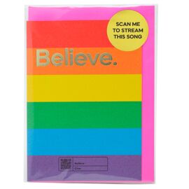 **MULTI 6** Say It With Songs Greeting Card - Believe - Cher