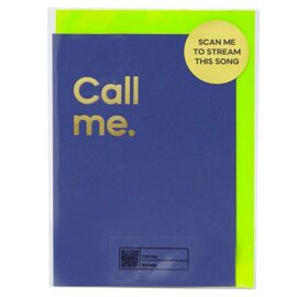 **MULTI 6** Say It With Songs Greeting Card - Call Me - Blondie