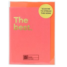 **MULTI 6** Say It With Songs Greeting Card - The Best - Tina Turner