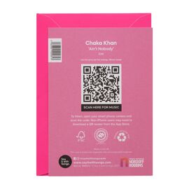 **MULTI 6** Say It With Songs Greeting Card - Ain't Nobody - Chaka Khan