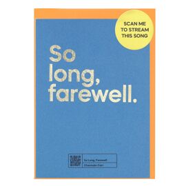 **MULTI 6** Say It With Songs Greeting Card - So Long, Farewell - Sound Of Music