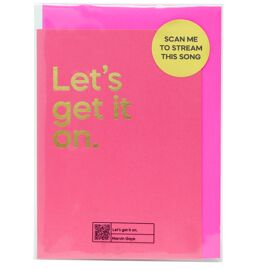 **MULTI 6** Say It With Songs Greeting Card - Let's Get It On - Marvin Gaye