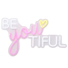 Signography Neon Collection Wall Sign with USB - Be you tiful