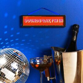**MULTI 6** Signography Hanging Plaque - Sounds Gay, I'm in