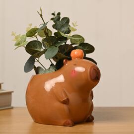 The Feel Good Club Capybara Plant Pot - Medium
