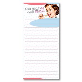 **MULTI 3** She Who Must Be Obeyed Notepad A Meal Without Wine Is Called Breakfast!