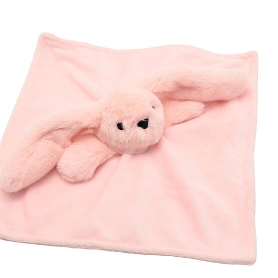 Pink Rabbit Comfy Katie the Plush Pink Bunny - Baby Comforter | Widdop and Co.