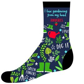 **MULTI 3** Socks I Love Gardening - Size 8-11
