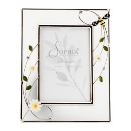 Sophia Classic Glass & Wire Bumble Bee Frame 4" x 6"