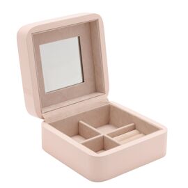 Pink Jewellery Box With Lift Up Lid and Compartments