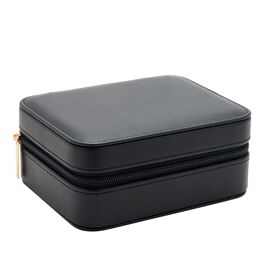 Black Oblong Jewellery Box with Zip