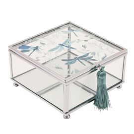 Sophia Glass Trinket Box - Dragonfly